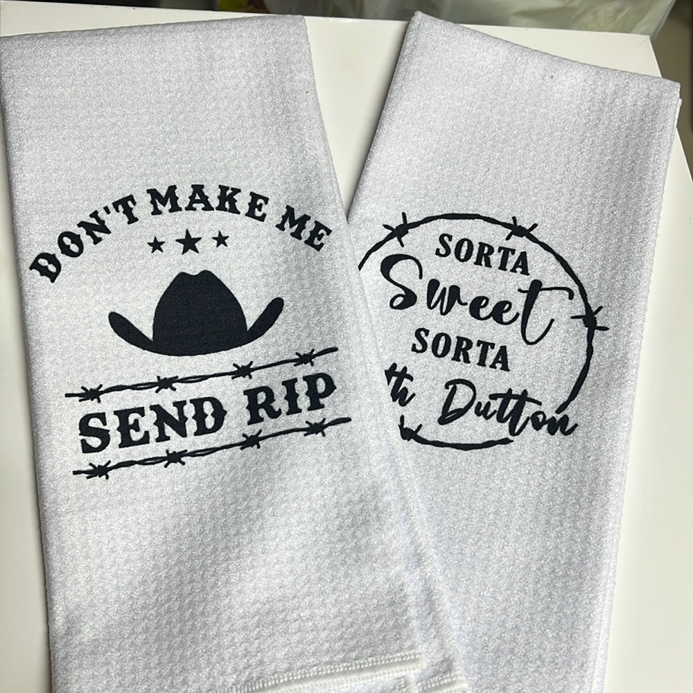 Yellowstone kitchen towels